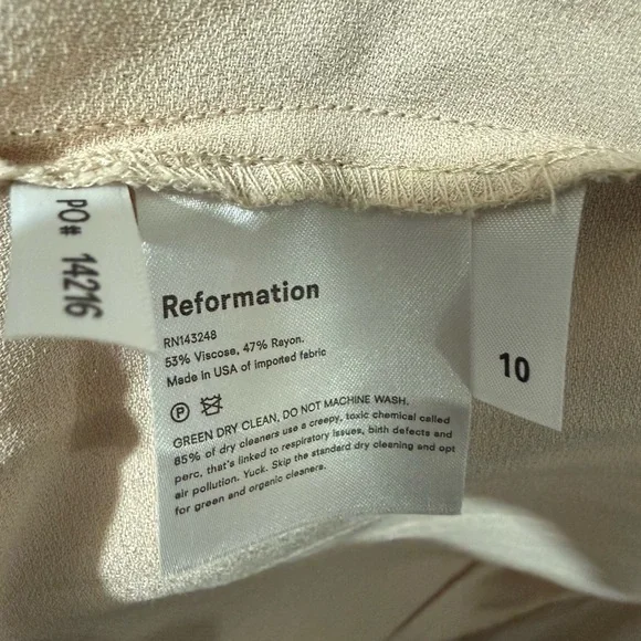 Reformation Beige Evening Gown - Picture 8 of 8